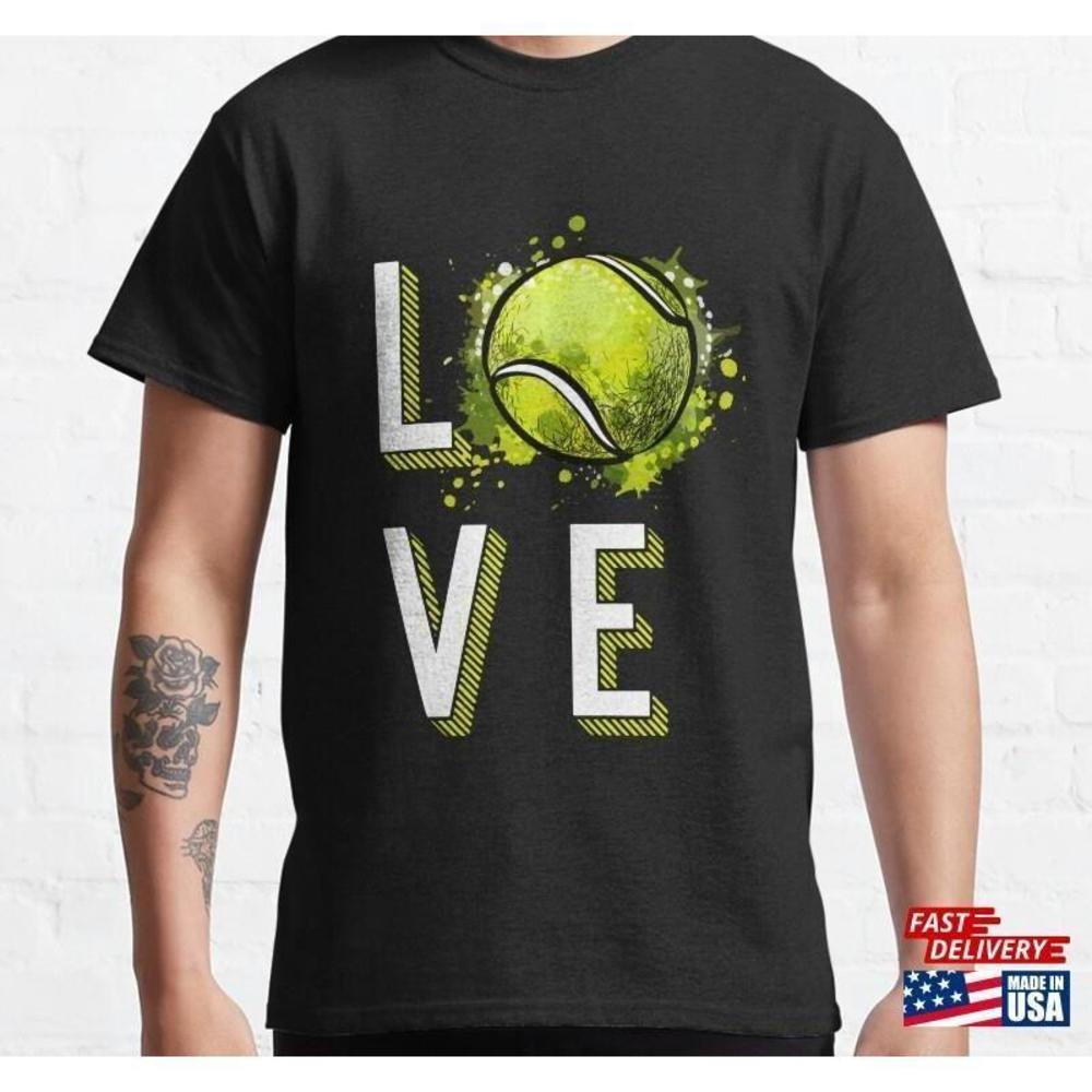 Love Tennis Classic Tshirt Unisex - Picture 1 of 4